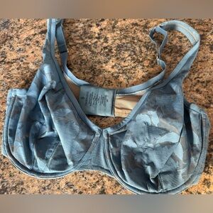 ThirdLove Unlined Foliage Perfect Coverage Bra 34F Blue Floral Underwire